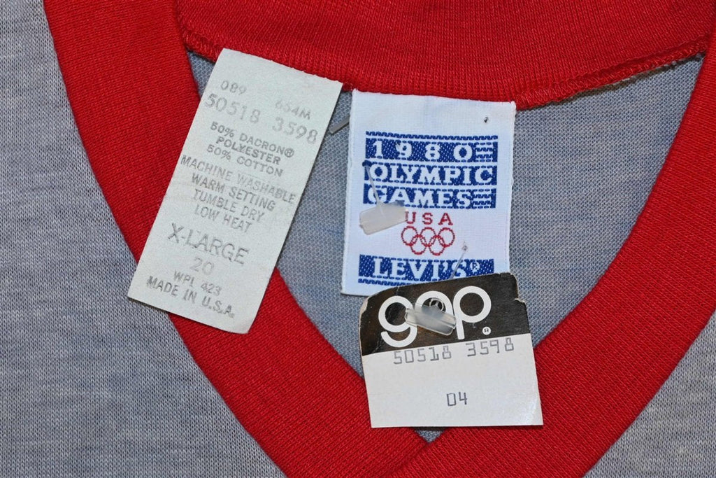 80s 1980 Summer Olympics USA Levi's Tab Tag NWT t-shirt product image 4
