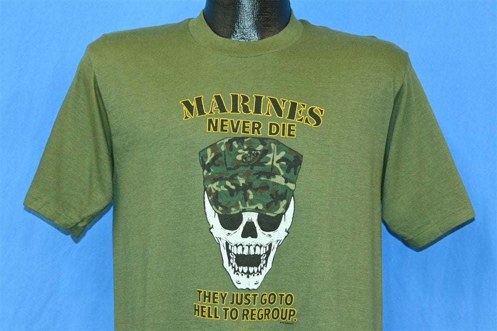 80s Marines Never Die USA Military t-shirt Medium product image 1