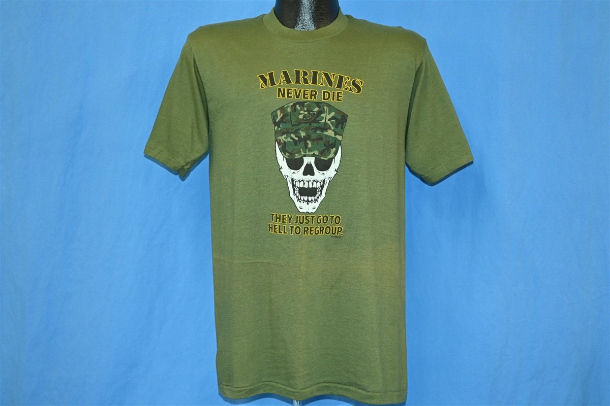 80s Marines Never Die USA Military t-shirt Medium product image 2