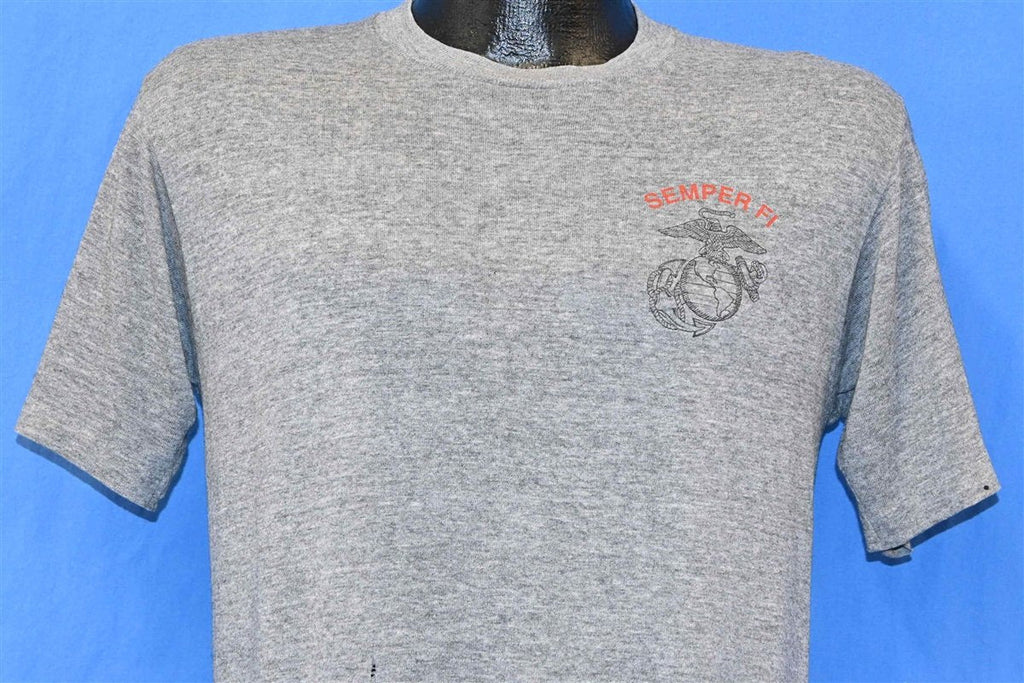 80s US Marines Semper Fi Iwo Jima Tri-Blend t-shirt Medium product image 2