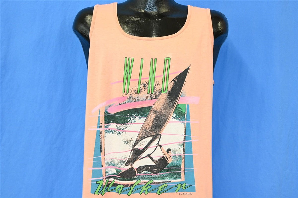 80s Wind Walker Windsurfer Ocean Sports Tank t-shirt Large product image 1