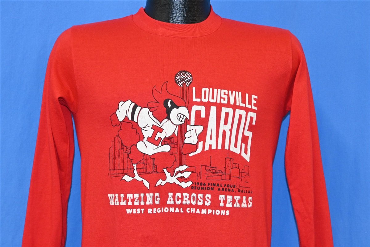 80s Louisville Cardinals '86 Final Four Basketball t-shirt product image 1
