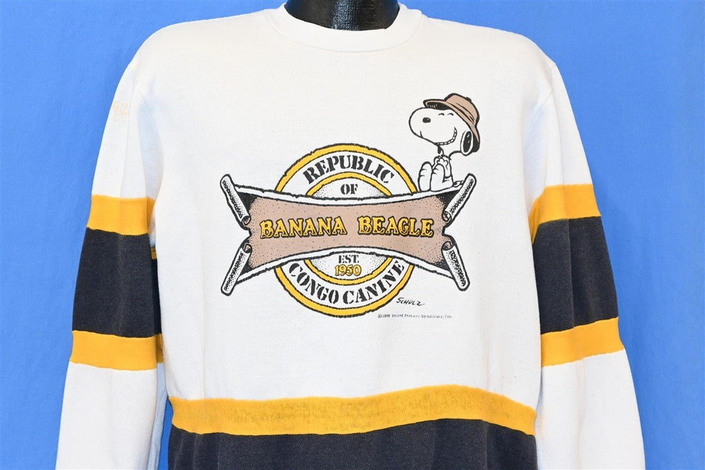 80s Snoopy Banana Beagle Congo Canine Sweatshirt Extra Large product image 1