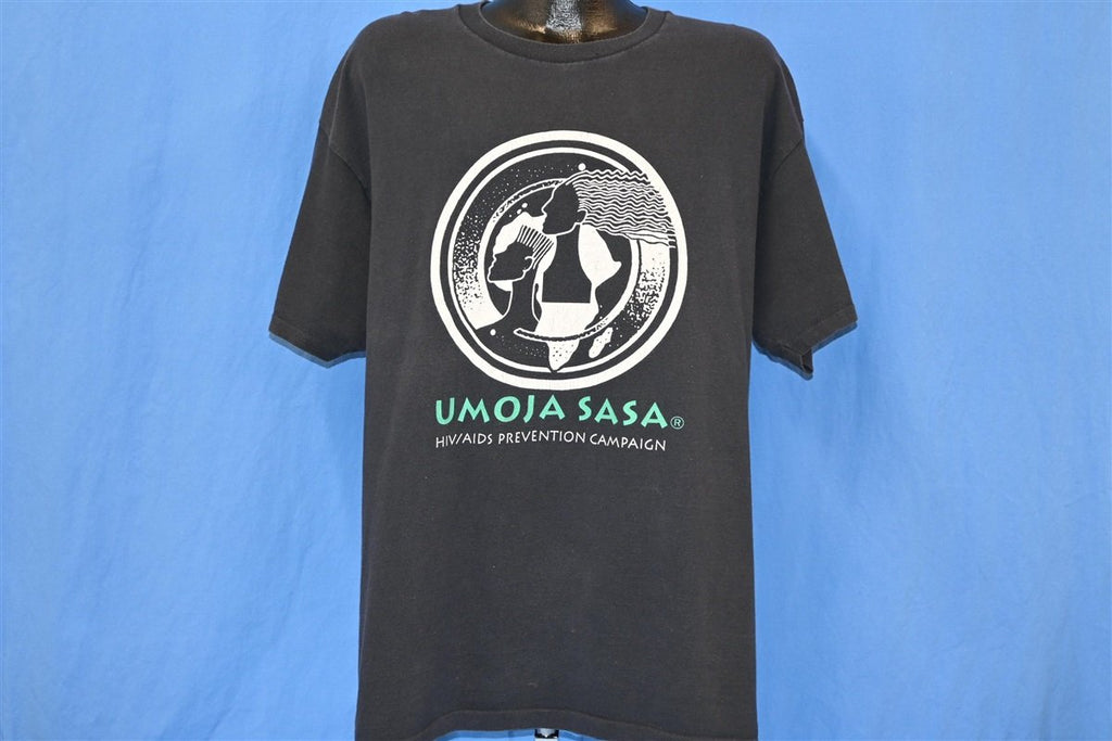 90s Umoja Sasa HIV AIDS Prevention NYC t-shirt Extra Large product image 2