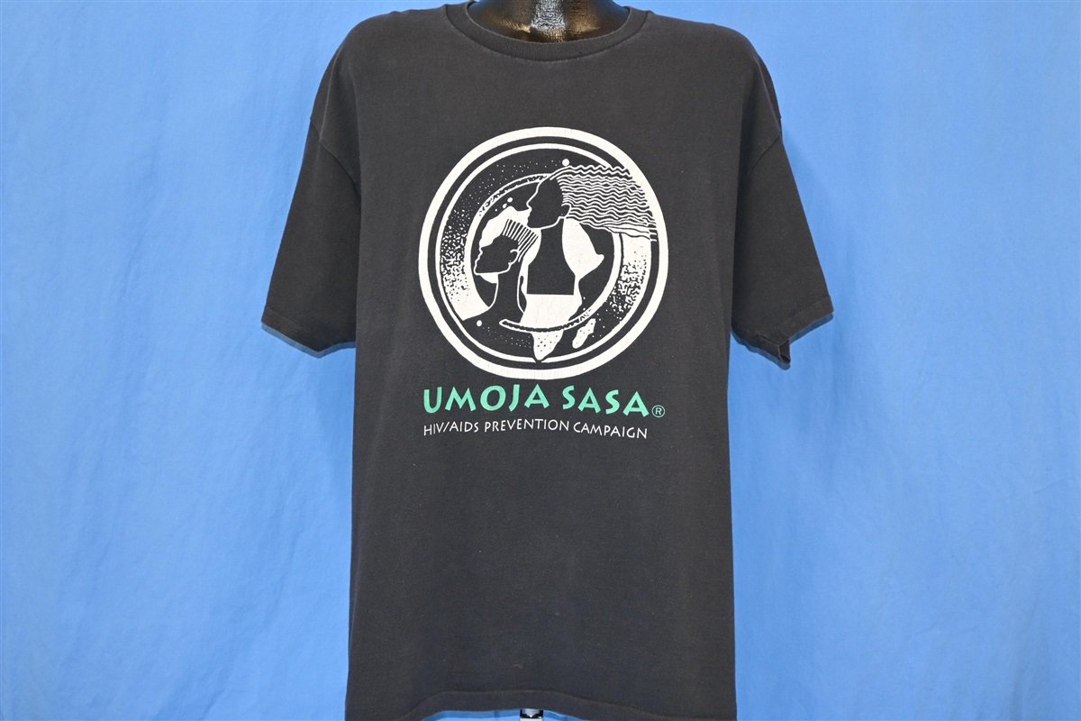 90s Umoja Sasa HIV AIDS Prevention NYC t-shirt Extra Large product image 2
