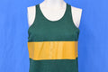 70s Green Gold Silk Screen Stripe Jersey Tank t-shirt Small product image 1