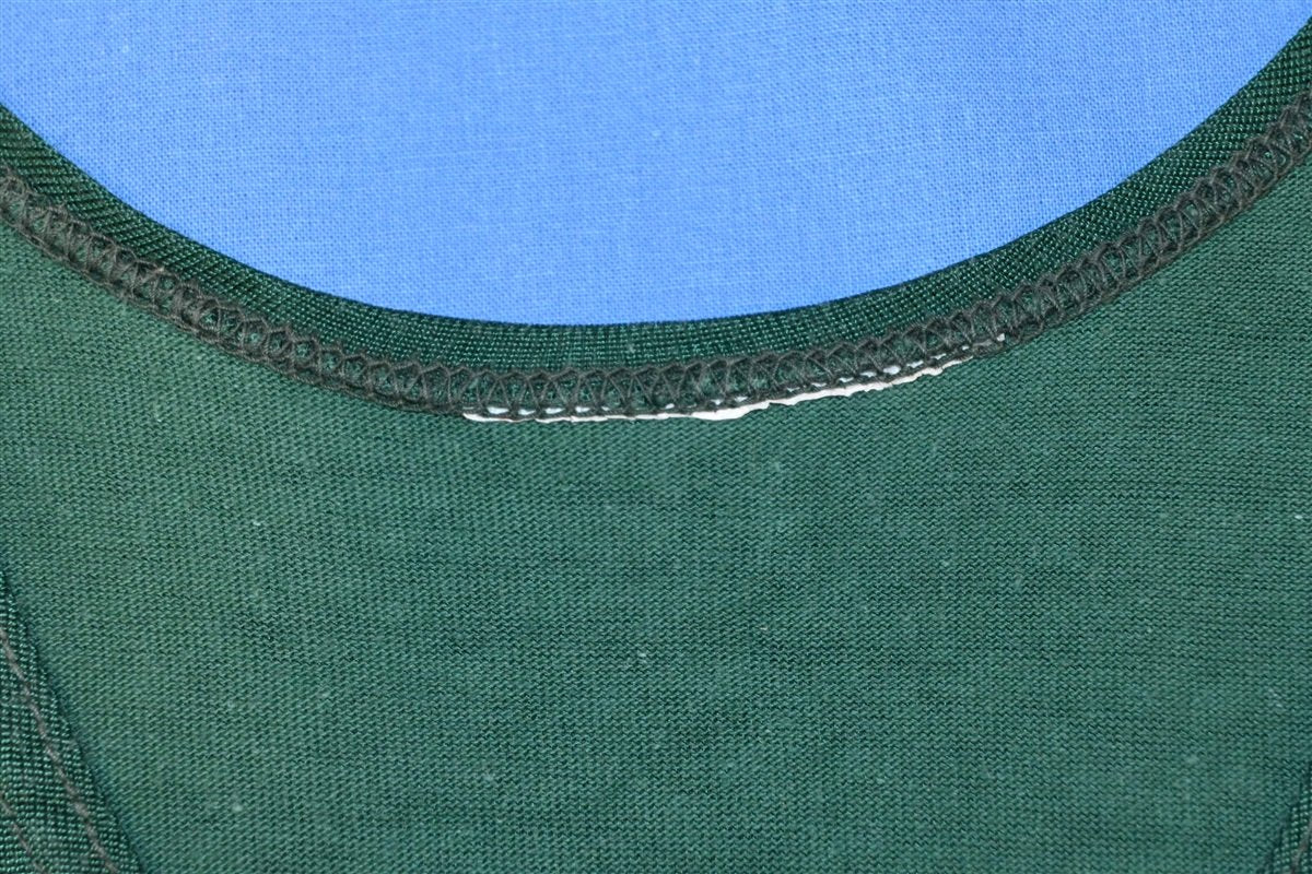 70s Green Gold Silk Screen Stripe Jersey Tank t-shirt Small product image 6