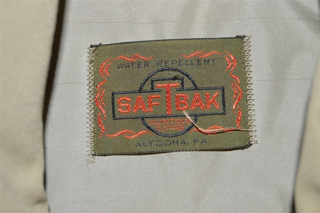 80s Saf-T-Bak Khaki Water Repellent Hunting Jacket Large product image 5