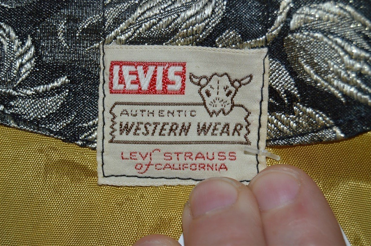50s Levis Poker Dealer Buckle Back Big E Vest Large product image 5