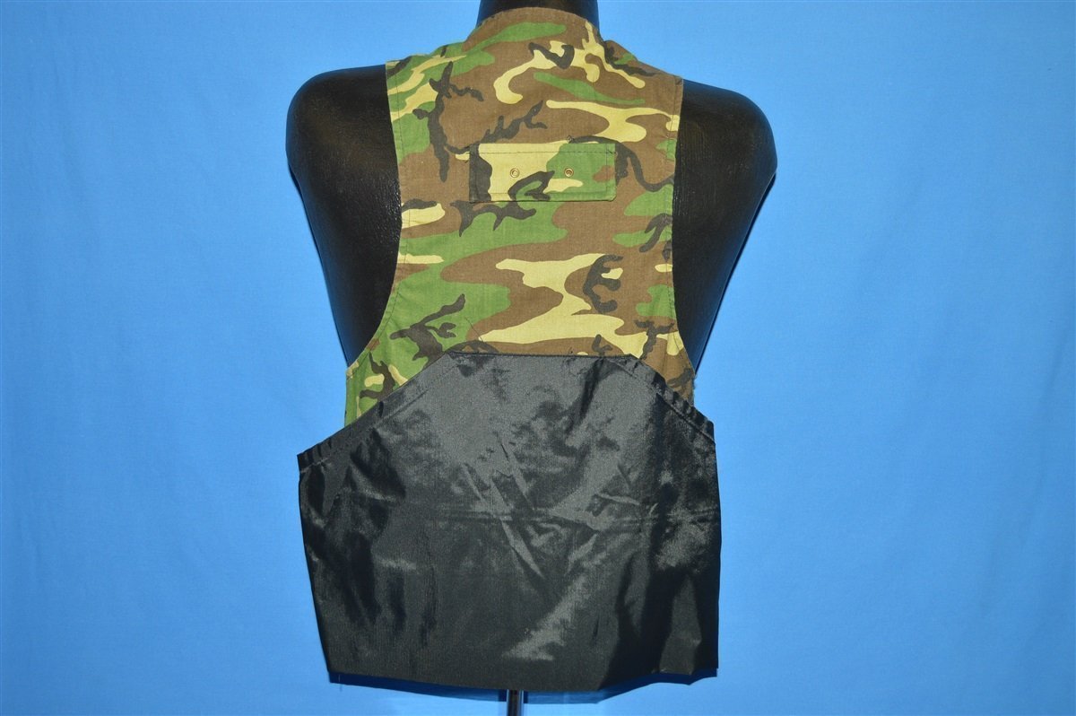 80s Woodland Camo Hunting Vest Small product image 3