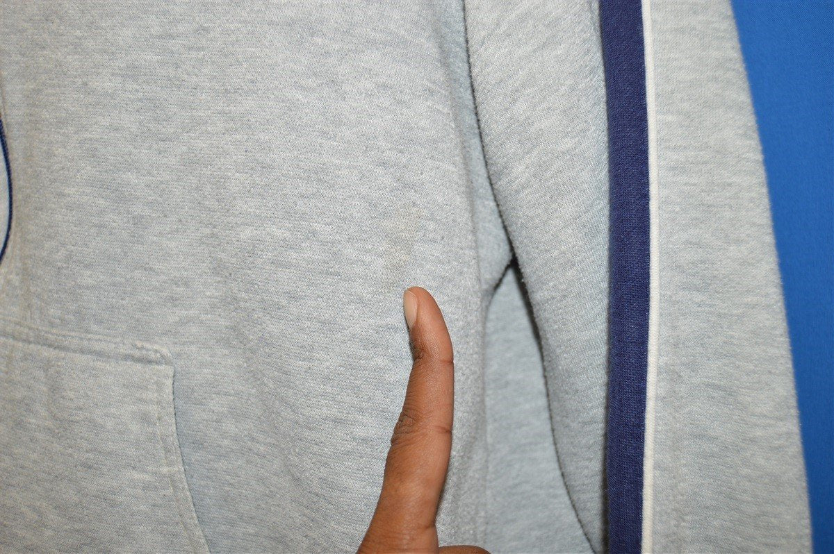 80s Nike Heather Grey Striped Track Jacket Medium product image 3