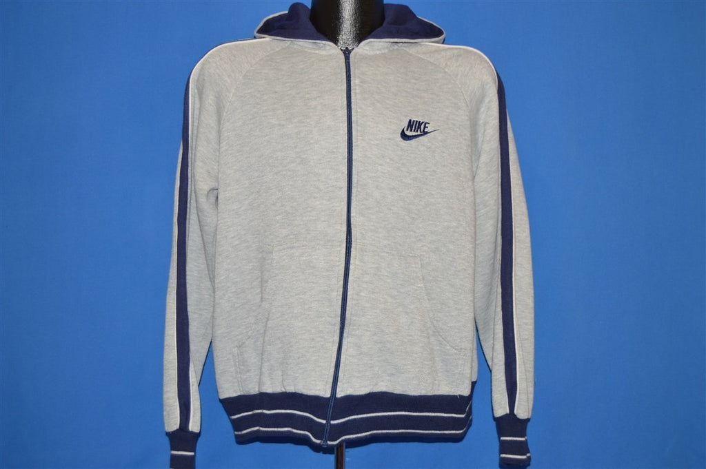 80s Nike Heather Grey Striped Track Jacket Medium product image 2