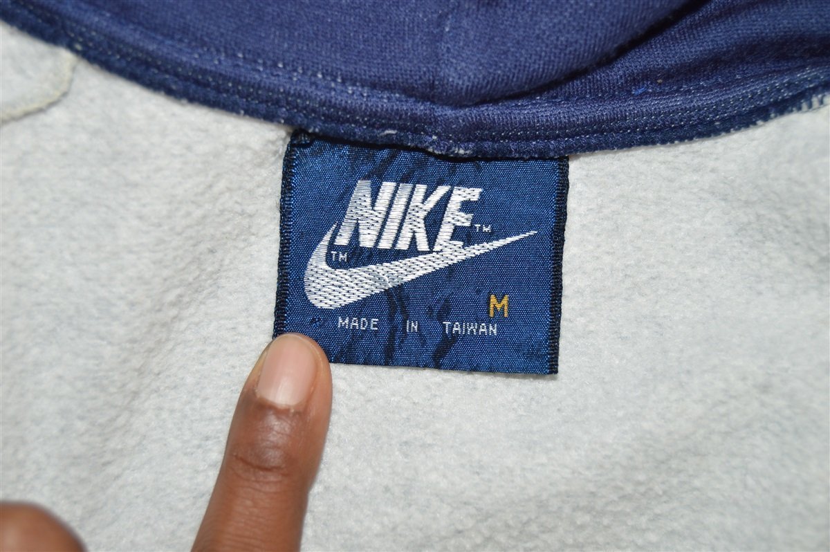 80s Nike Heather Grey Striped Track Jacket Medium product image 4