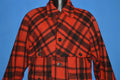 40s Double Mackinaw Black Red Check Coat Extra Large product image 1