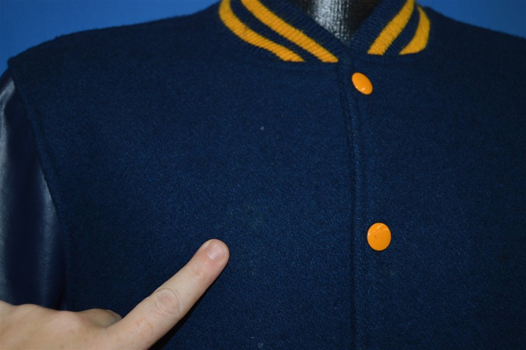 70s JKHA Wool Snap Up Letterman Jacket Youth Large product image 5