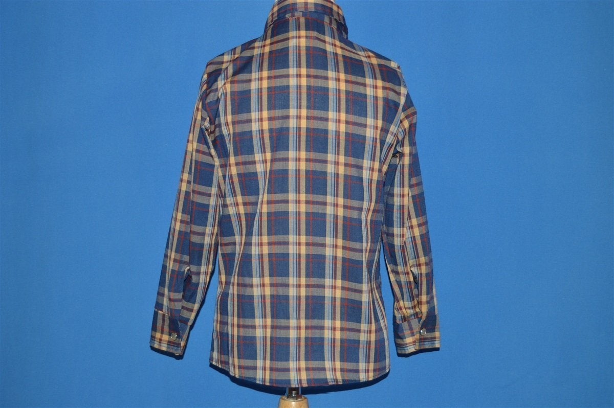 80s Winnie the Pooh Plaid Western Pearl Snap Shirt Youth product image 3