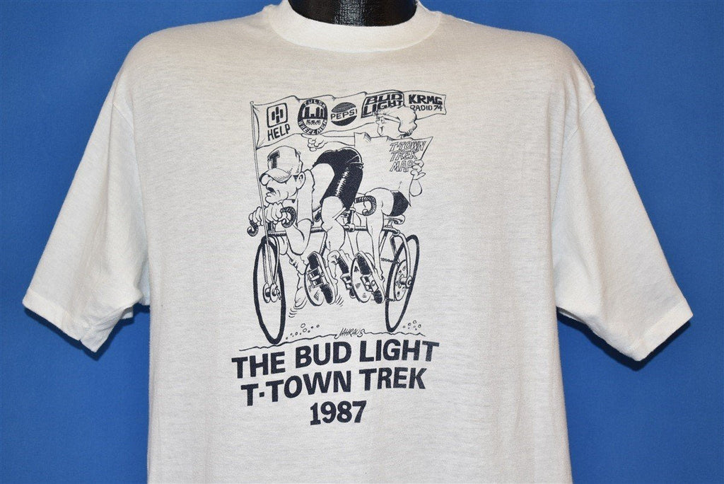 80s Bud Light T-Town Trek 1987 t-shirt Large product image 1