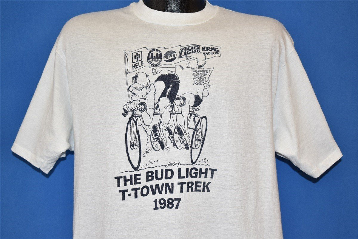 80s Bud Light T-Town Trek 1987 t-shirt Large product image 1