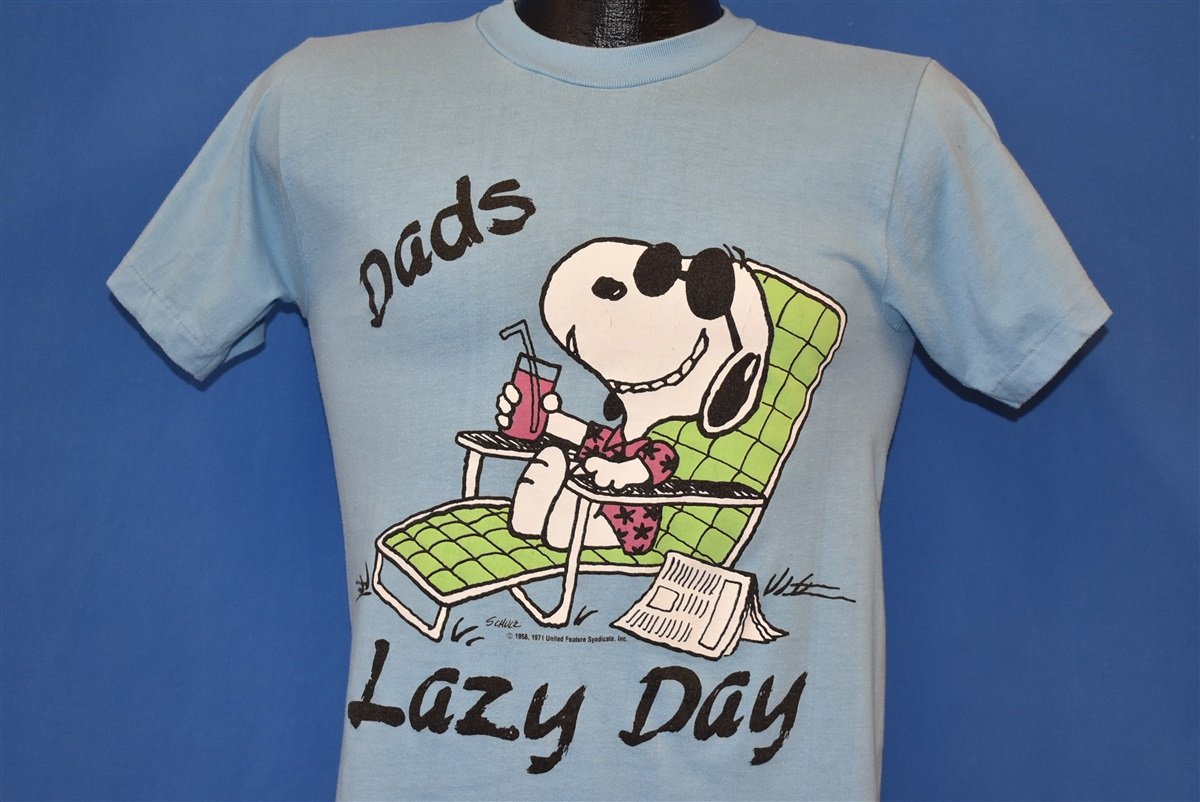 80s Snoopy Dad's Lazy Day Vacation t-shirt Small product image 1