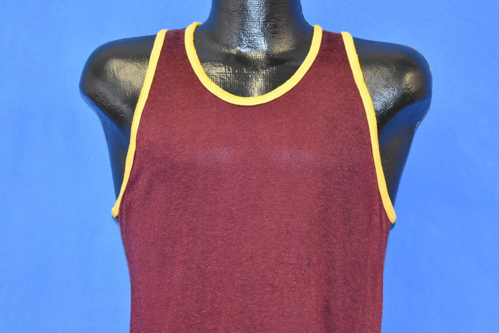 50s Southern Athletic Maroon Tank Top Jersey t-shirt Small product image 1