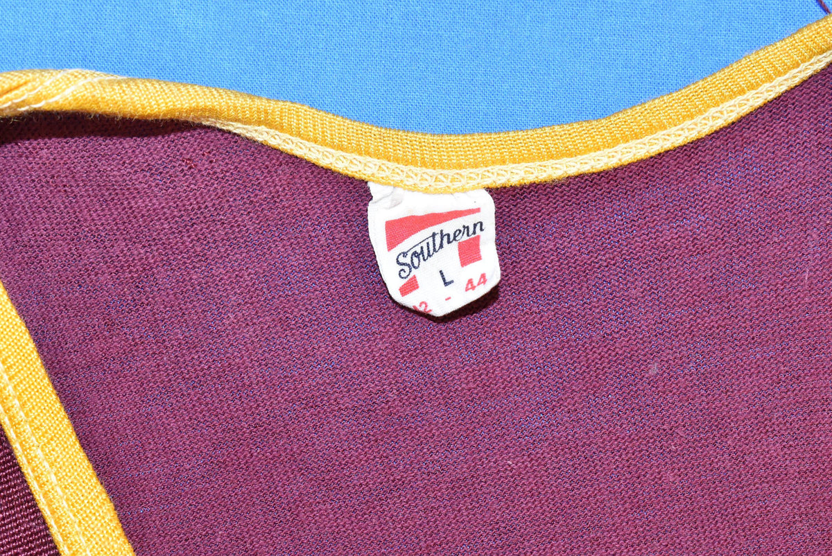 50s Southern Athletic Maroon Tank Top Jersey t-shirt Small product image 4
