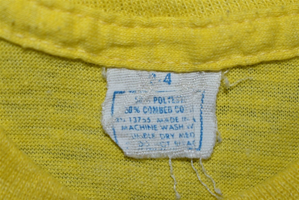 70s Yellow Solid Blank Baby t-shirt 12-18 Months product image 3