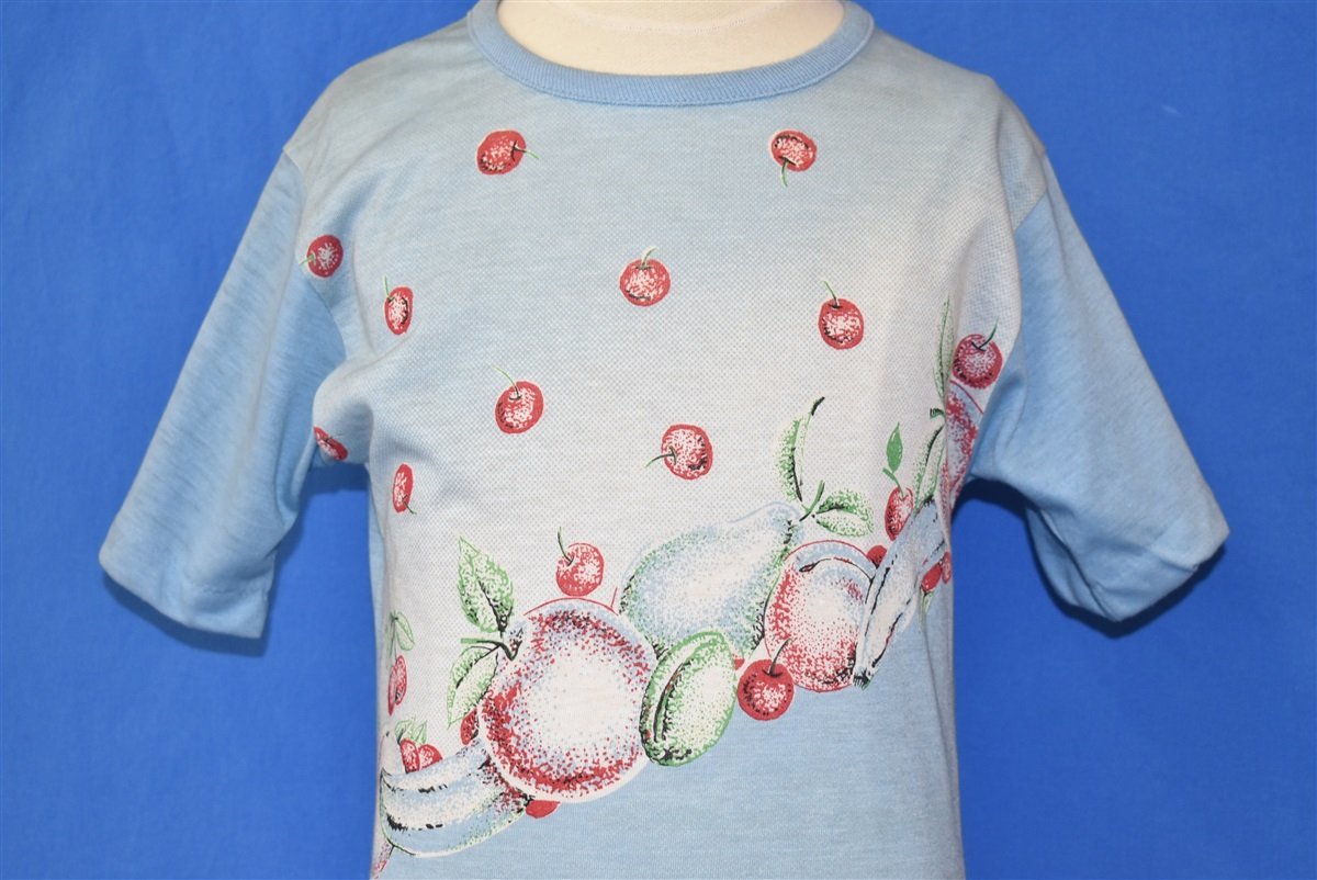70s Deadstock Fruit Print t-shirt Youth Medium product image 1