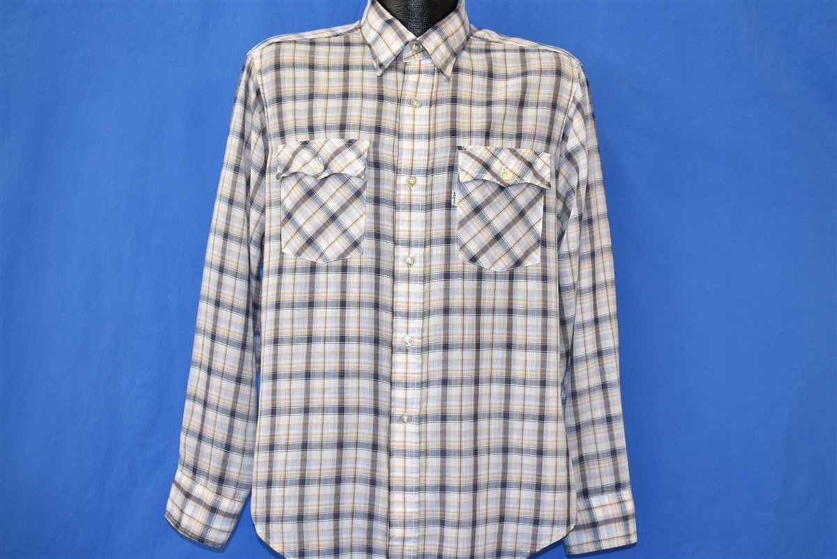 80s Levi's Plaid 1980 Olympic Games Button Down Shirt Large product image 2