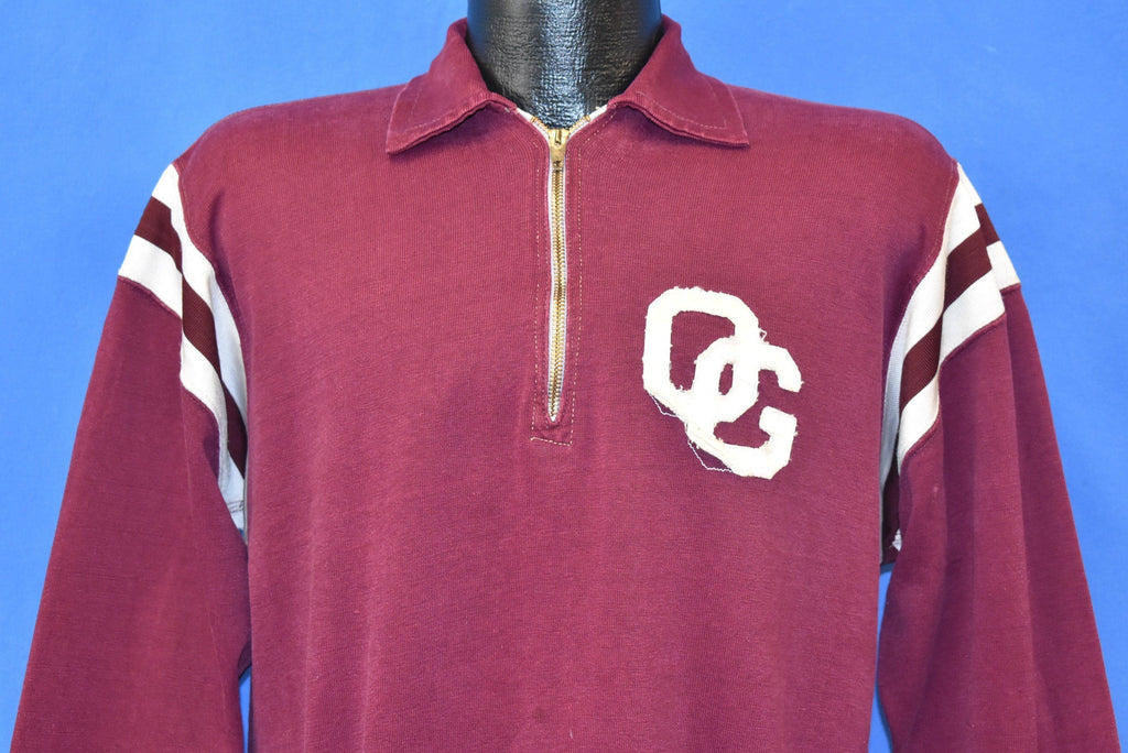 50s Southern Athletic Maroon And White Pull Over Sweatshirt product image 1