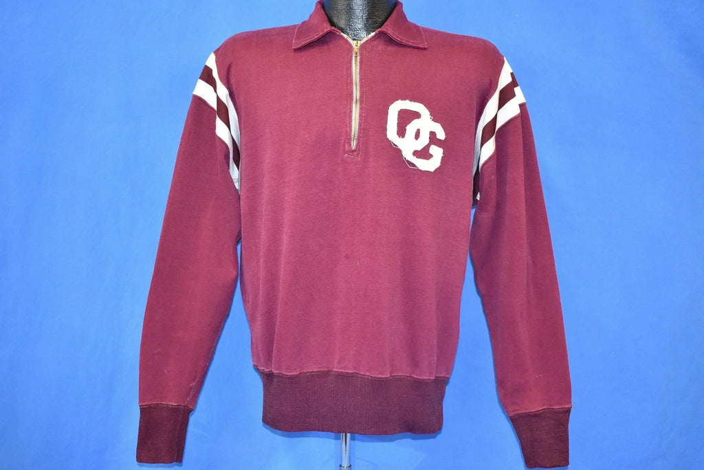 50s Southern Athletic Maroon And White Pull Over Sweatshirt product image 2