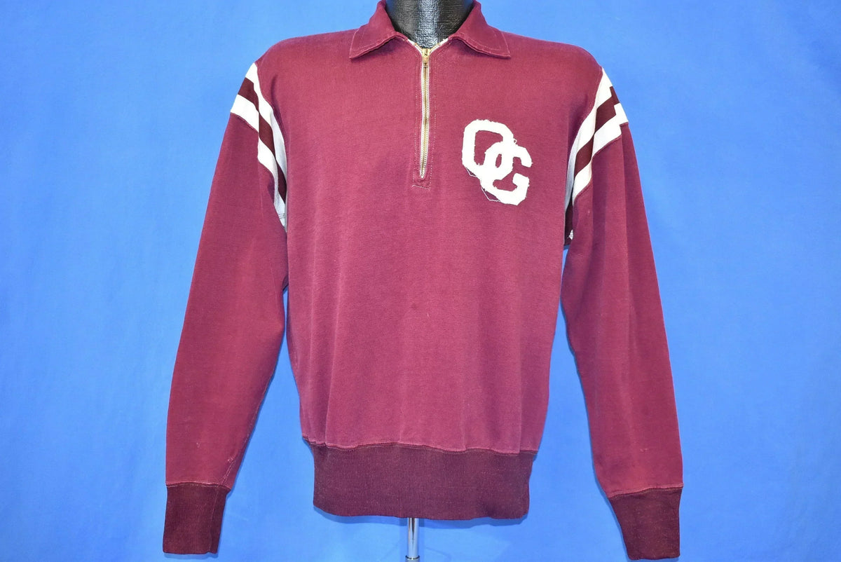 50s Southern Athletic Maroon And White Pull Over Sweatshirt product image 2