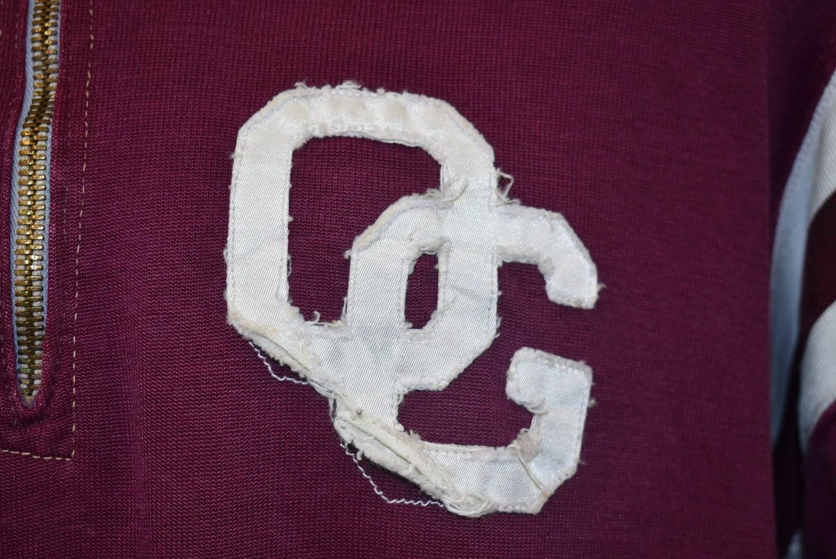 50s Southern Athletic Maroon And White Pull Over Sweatshirt product image 5