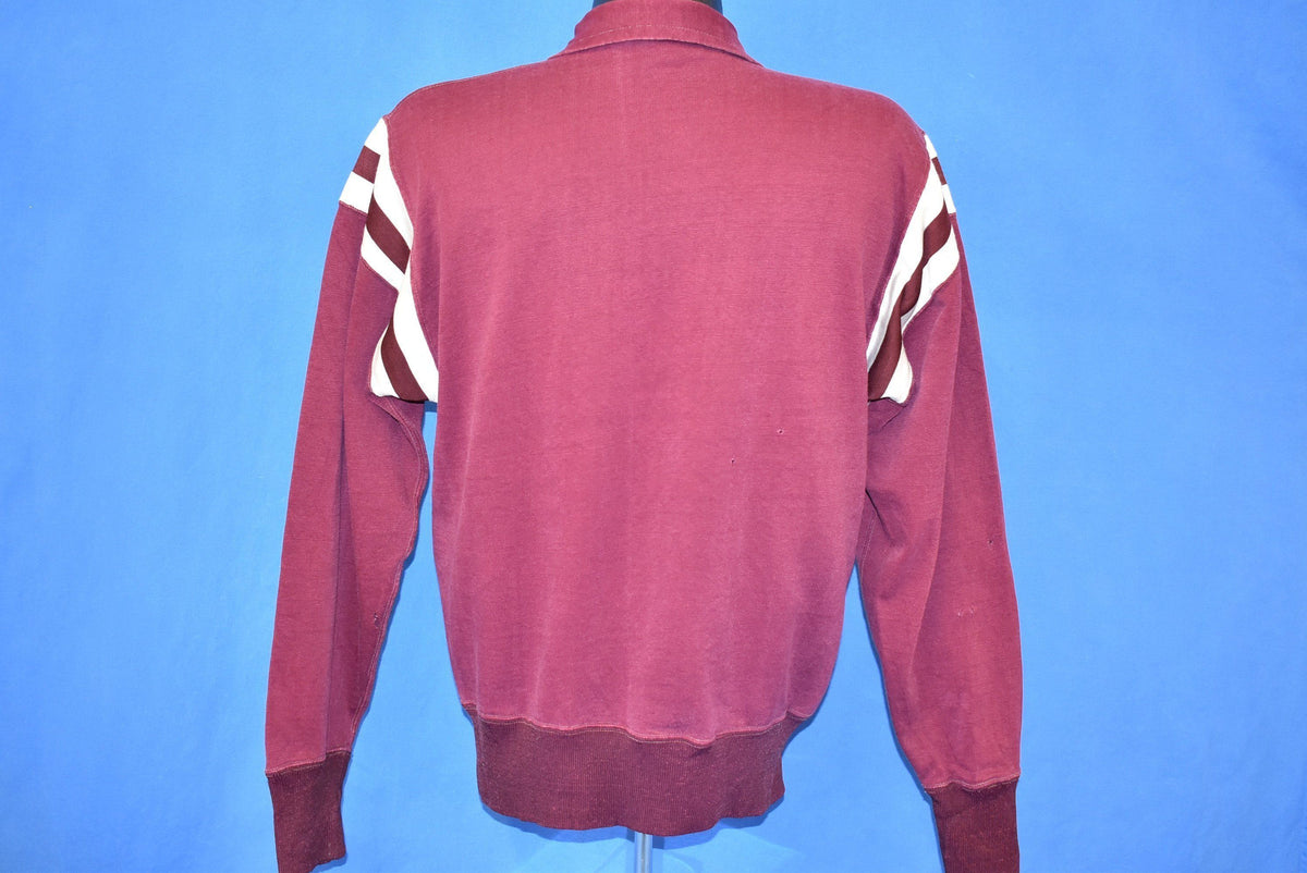 50s Southern Athletic Maroon And White Pull Over Sweatshirt product image 6