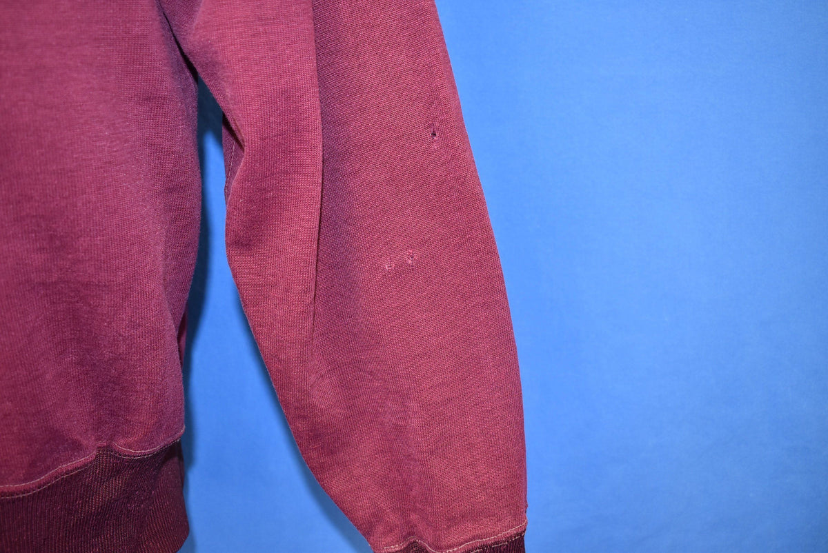 50s Southern Athletic Maroon And White Pull Over Sweatshirt product image 7
