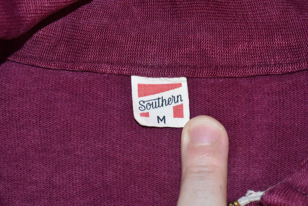 50s Southern Athletic Maroon And White Pull Over Sweatshirt product image 9
