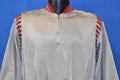 50s Silver And Red Striped Satin Pullover Jacket Large product image 1