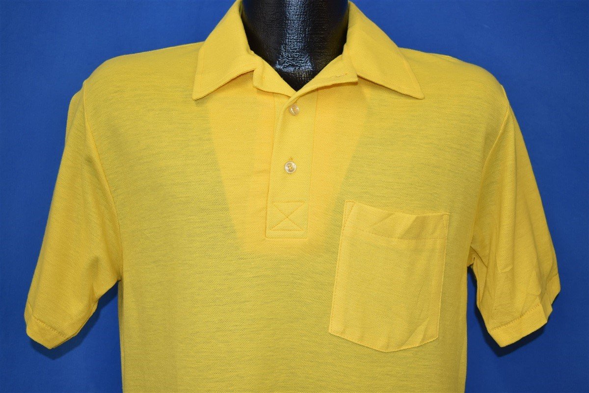 90s Blank Yellow Golf Polo t-shirt Medium product image 1