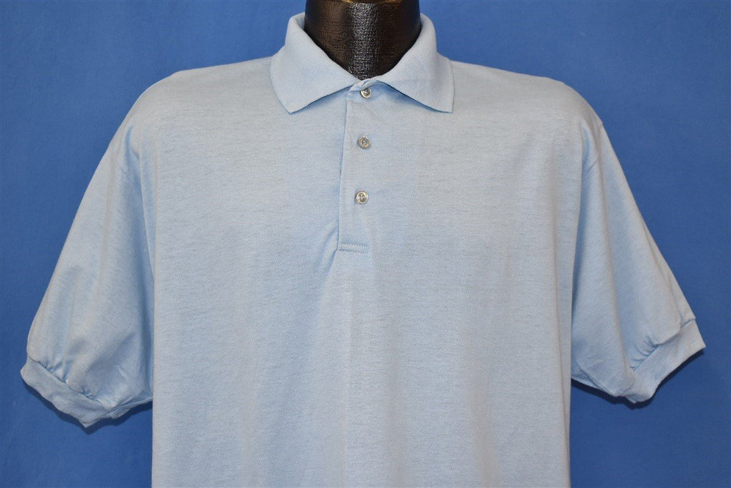 90s Blank Blue Golf Polo Shirt t-shirt Extra Large product image 1