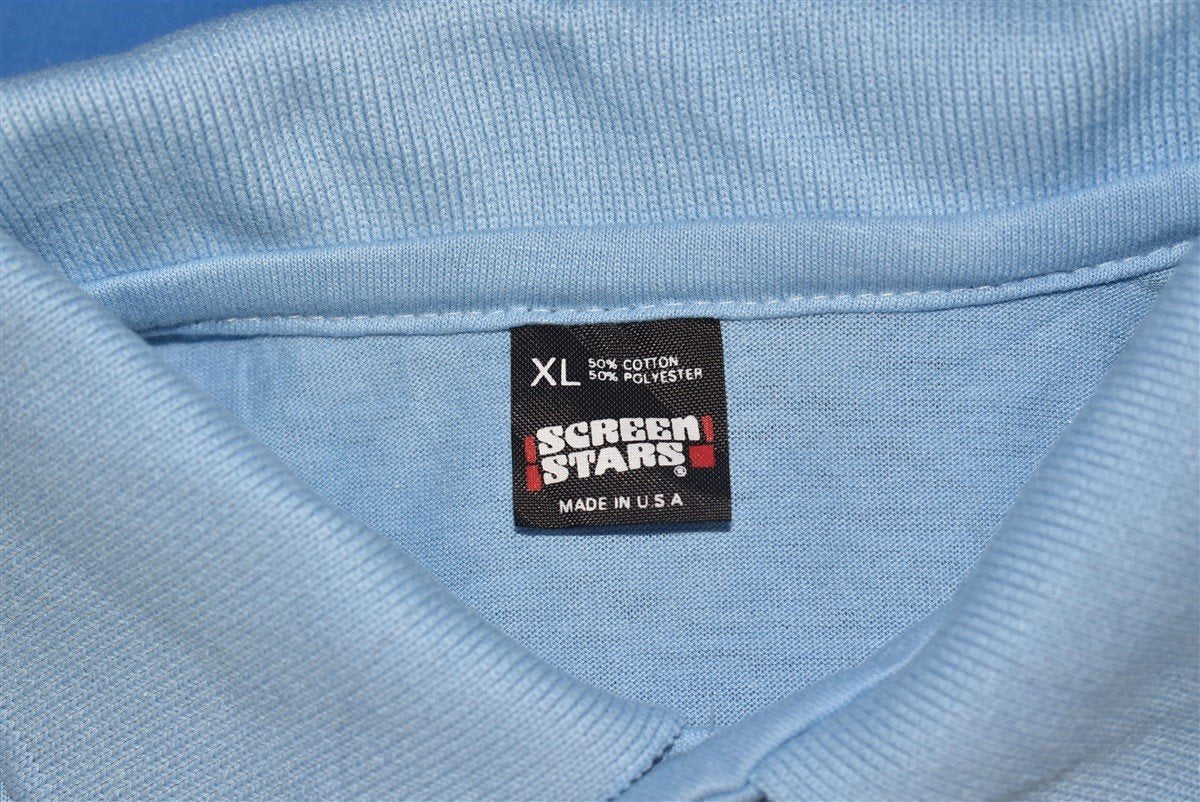 90s Blank Blue Golf Polo Shirt t-shirt Extra Large product image 3