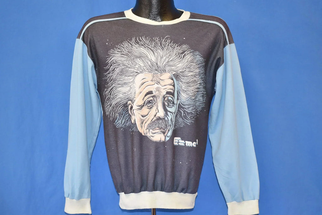 70s Albert Einstein E=mc2 Long Sleeve Polyester t-shirt product image 2