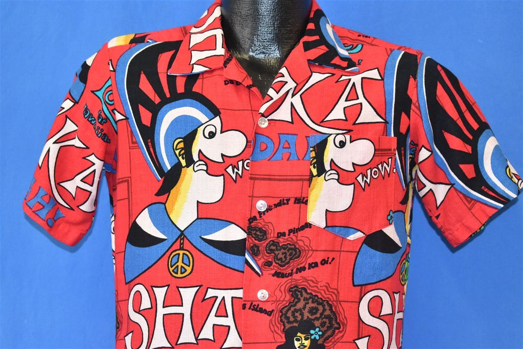 70s Maluna Sha'ka Bruddah Hawaiian Aloha Shirt Small product image 1