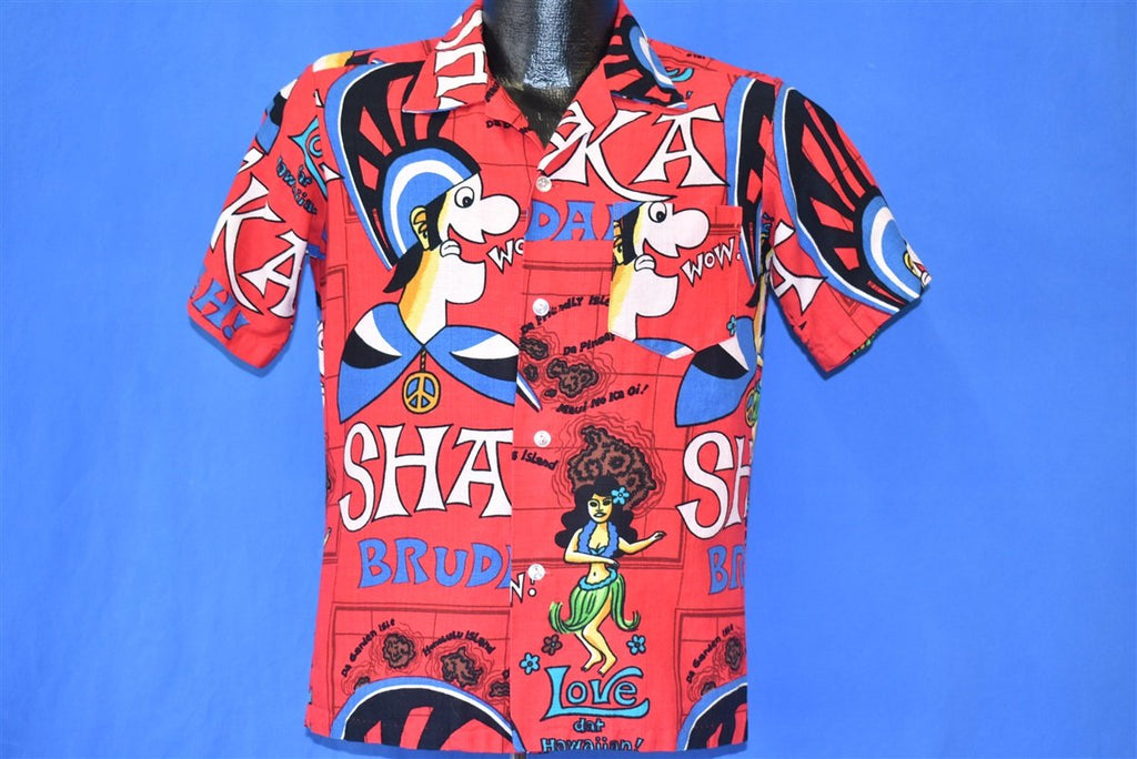 70s Maluna Sha'ka Bruddah Hawaiian Aloha Shirt Small product image 2