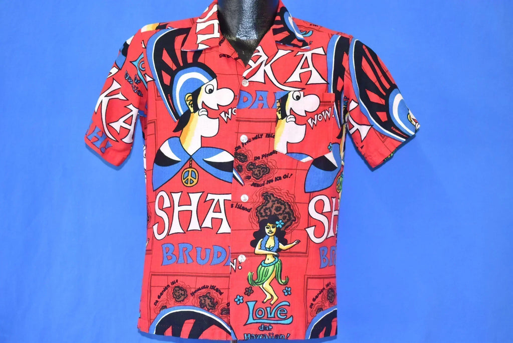 70s Maluna Sha'ka Bruddah Hawaiian Aloha Shirt Small product image 6