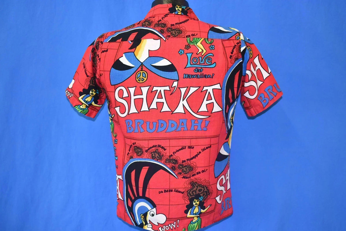 70s Maluna Sha'ka Bruddah Hawaiian Aloha Shirt Small product image 7