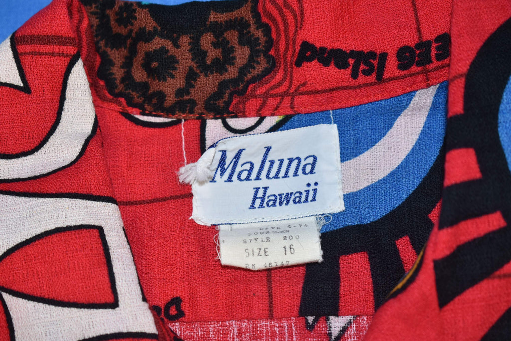70s Maluna Sha'ka Bruddah Hawaiian Aloha Shirt Small product image 8