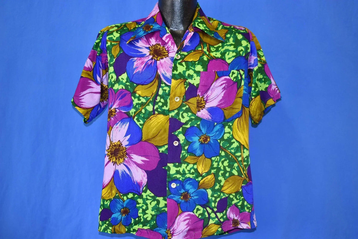 70s Mia Design Floral Aloha Hawaiian Shirt Small product image 6