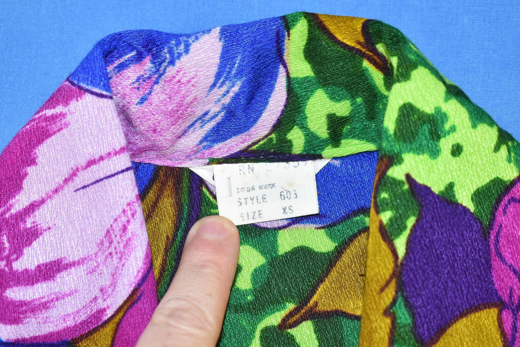 70s Mia Design Floral Aloha Hawaiian Shirt Small product image 7
