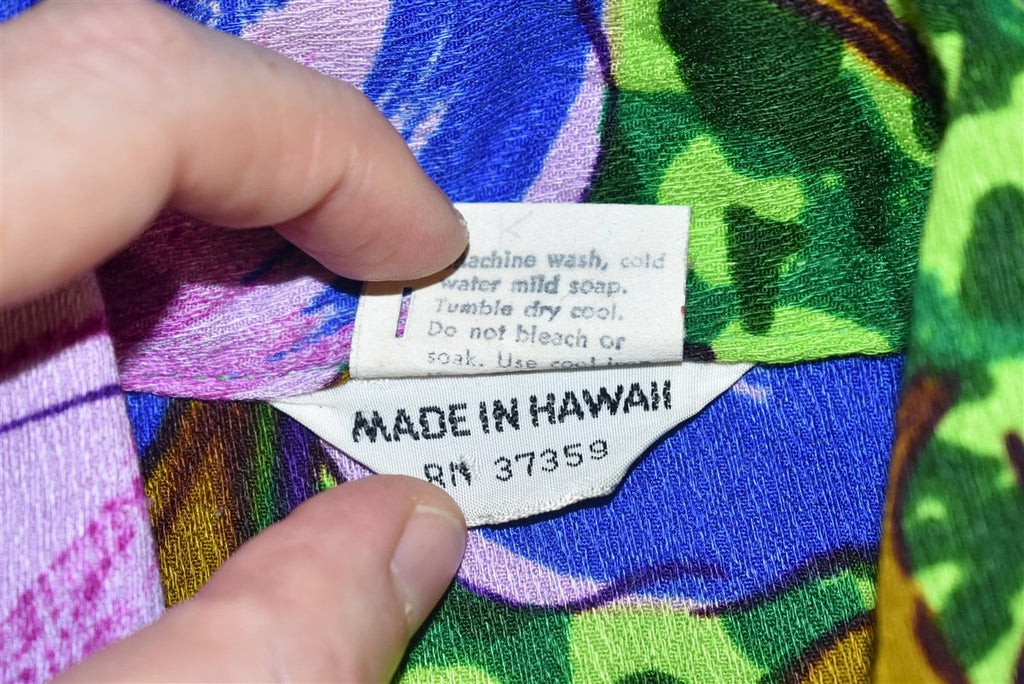 70s Mia Design Floral Aloha Hawaiian Shirt Small product image 3