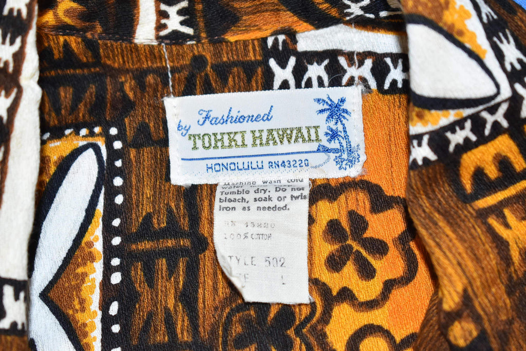 70s Tohiki Pineapple Aloha Hawaiian Shirt Large product image 4
