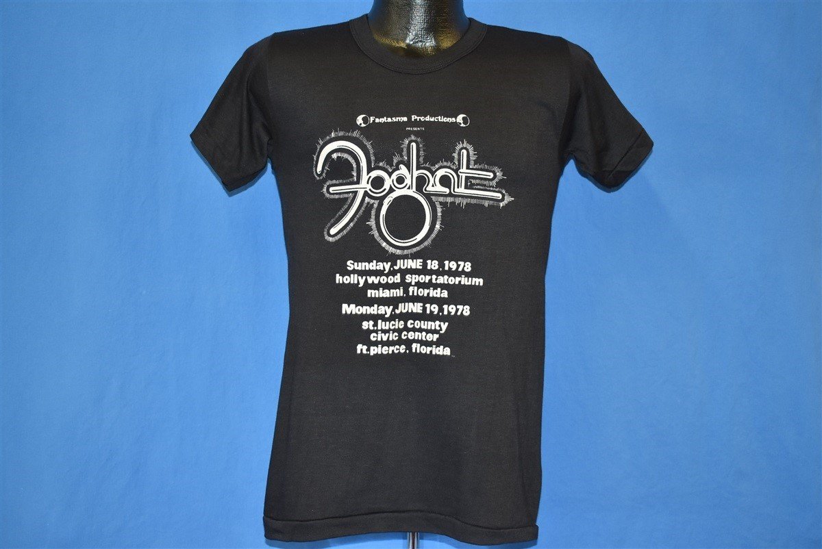 70s Foghat Miami & Ft. Pierce FL 1978 Tour t-shirt Small product image 2
